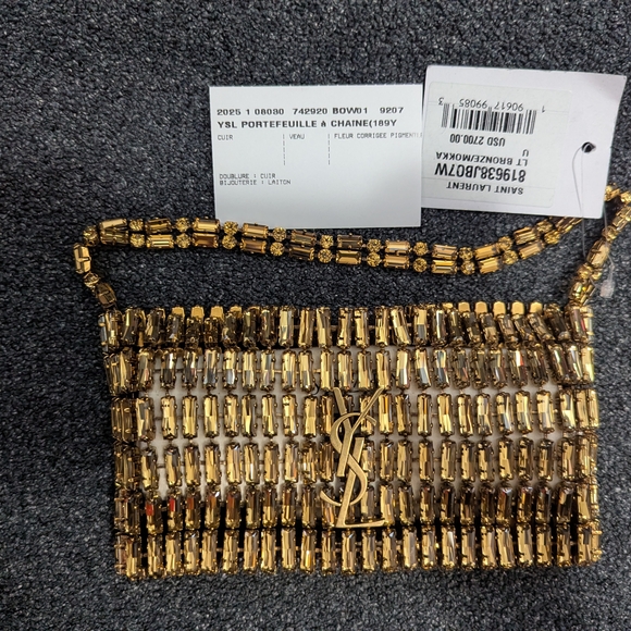 Yves Saint Laurent Handbags - Yves Saint Laurent Gold Chain Bag